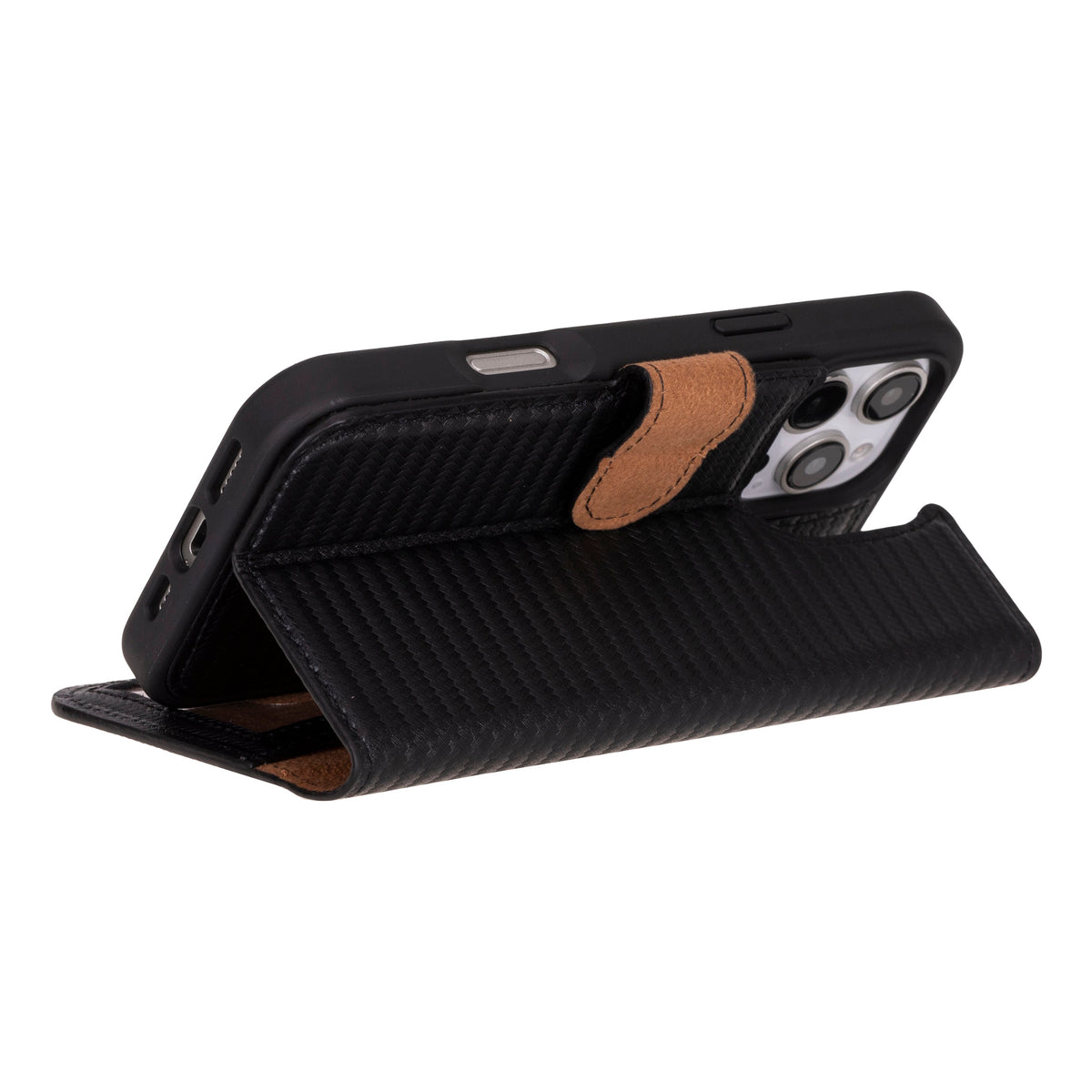 Abnehmbare Brieftaschenhülle aus Leder für iPhone 16 Pro Max - Magic Wallet