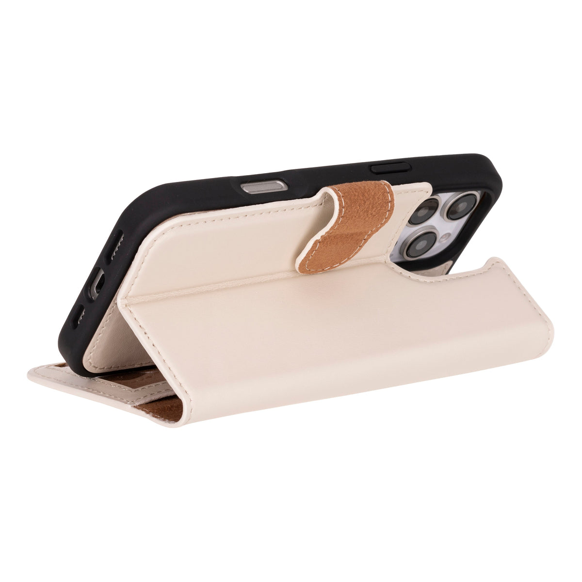 Abnehmbare Lederhülle für iPhone 16 Pro – Magic Wallet