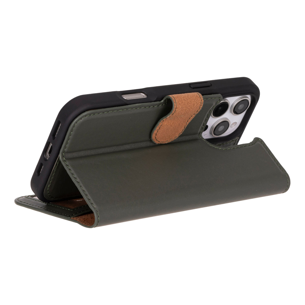 Abnehmbare Brieftaschenhülle aus Leder für iPhone 16 Pro Max - Magic Wallet