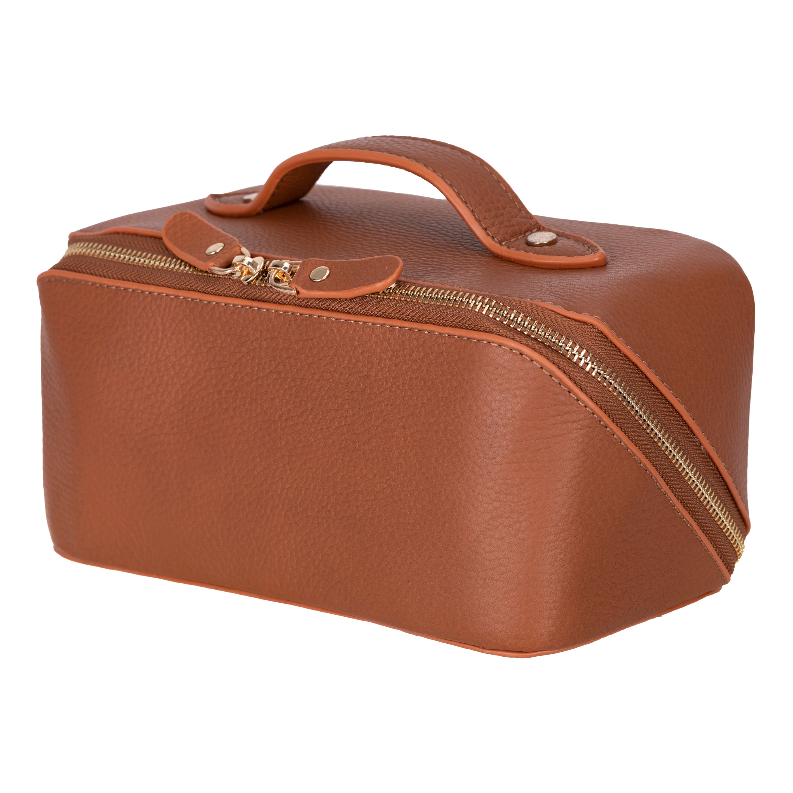 Trousse de maquillage en cuir véritable - Ella