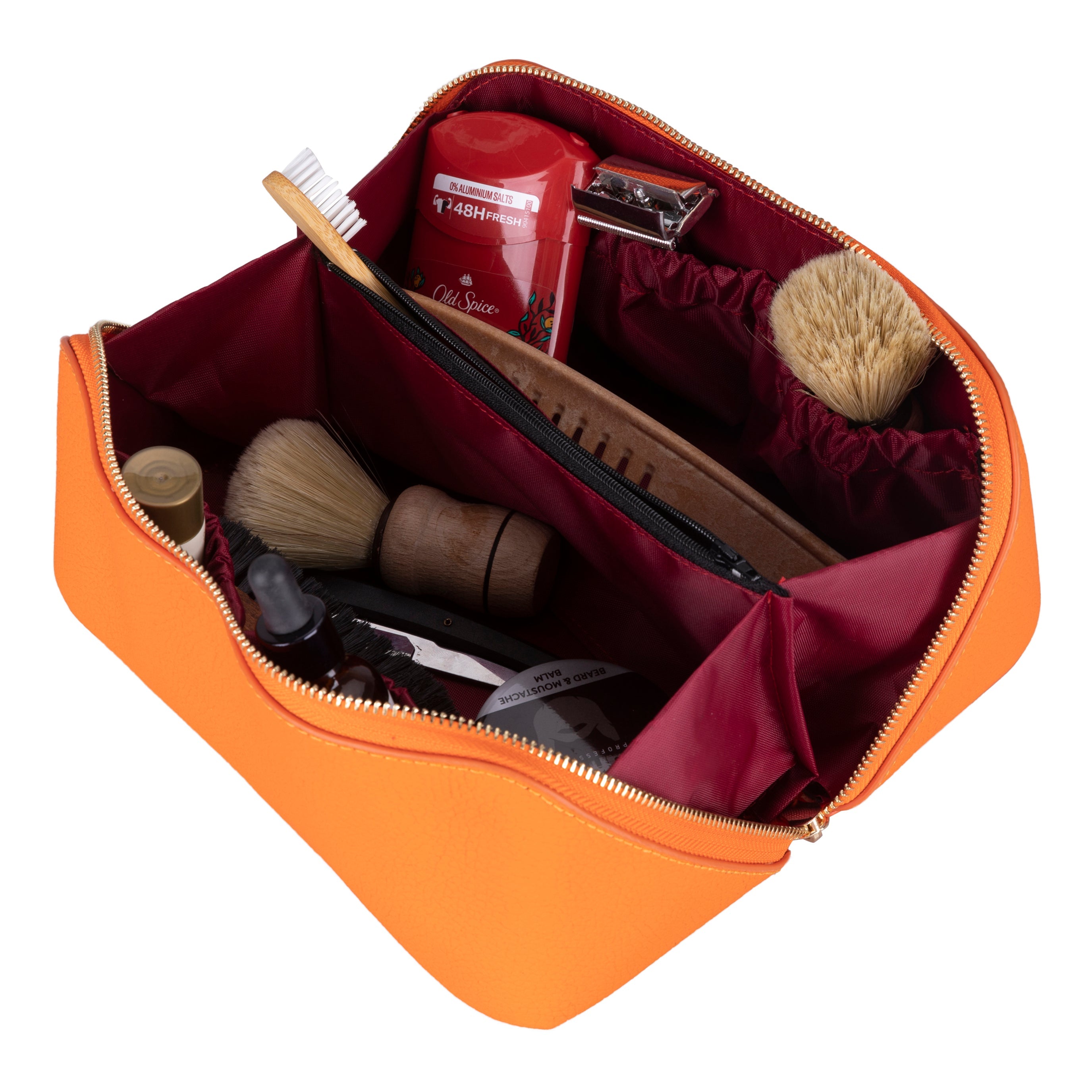 Trousse de maquillage en cuir véritable - Ella