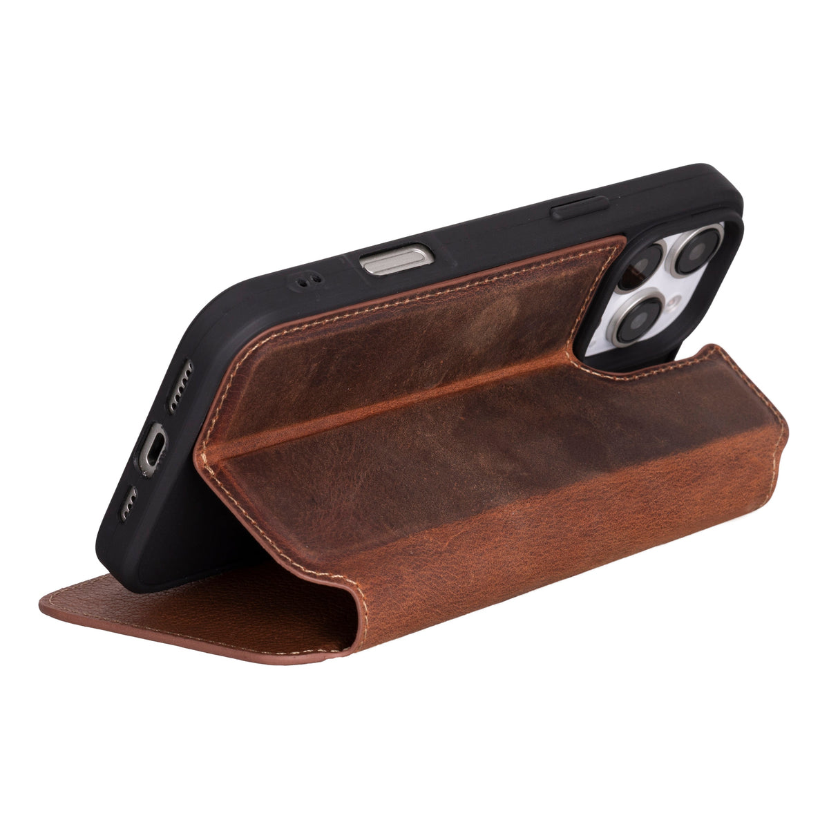 iPhone 16 Pro Genuine Leather Folio Case - Firenze
