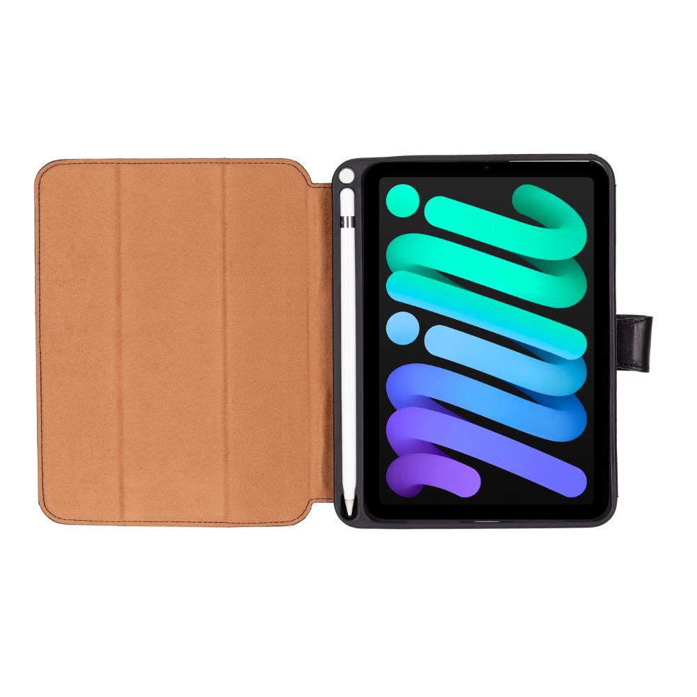 Genuine Leather iPad Mini (2024) Stand Case - Trigon