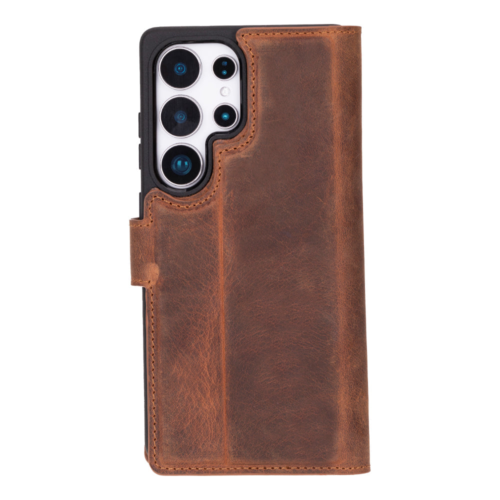 Étui portefeuille amovible en cuir pour Samsung Galaxy S25 Ultra – Magic Wallet