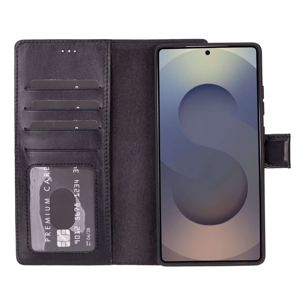 Étui portefeuille amovible en cuir pour Samsung Galaxy S25 Ultra – Magic Wallet