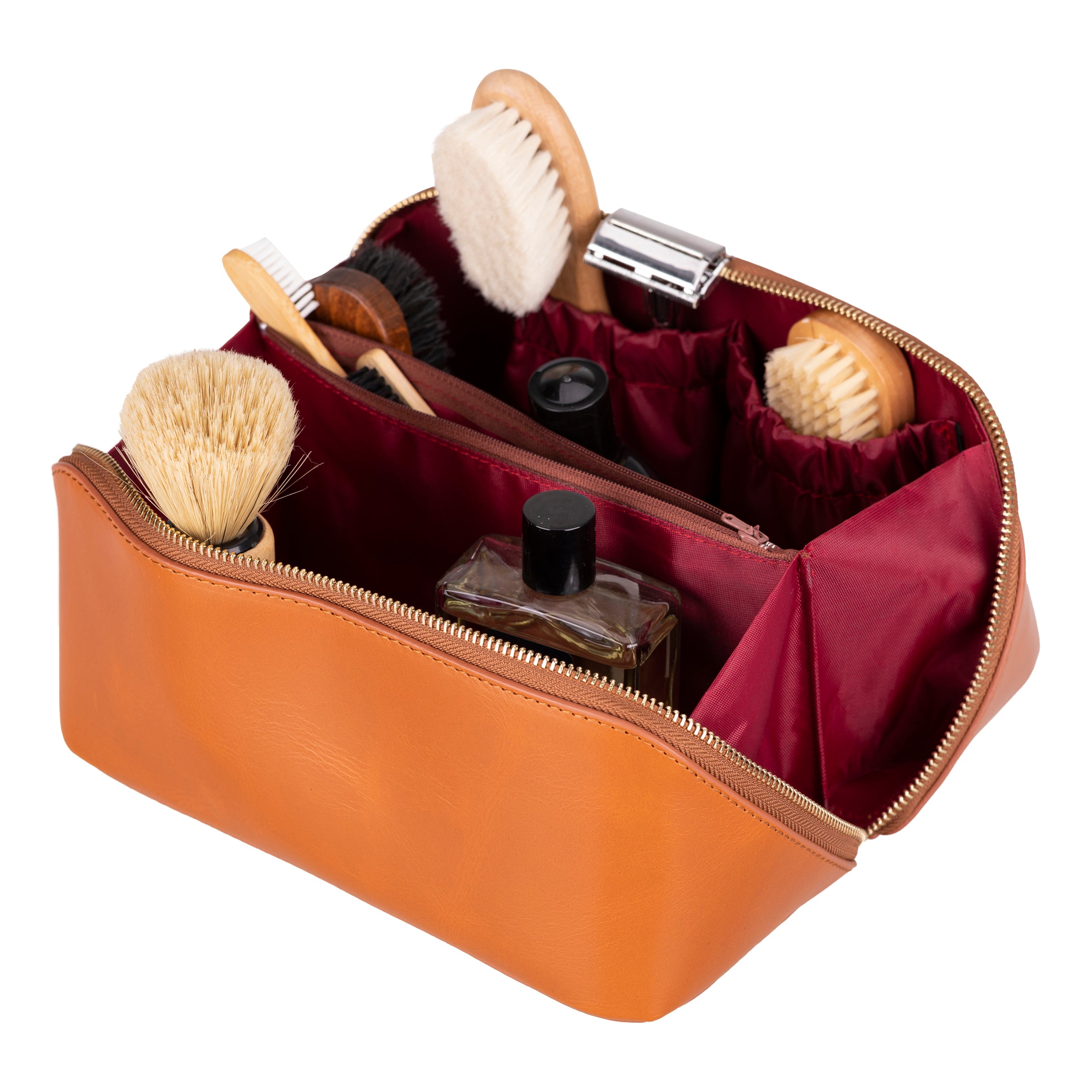 Trousse de maquillage en cuir véritable - Ella