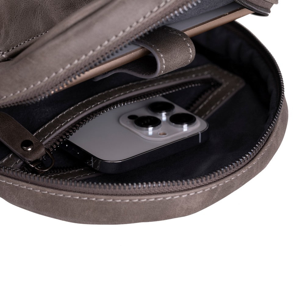 Umhängetasche aus echtem Leder für Damen und Herren - Blake