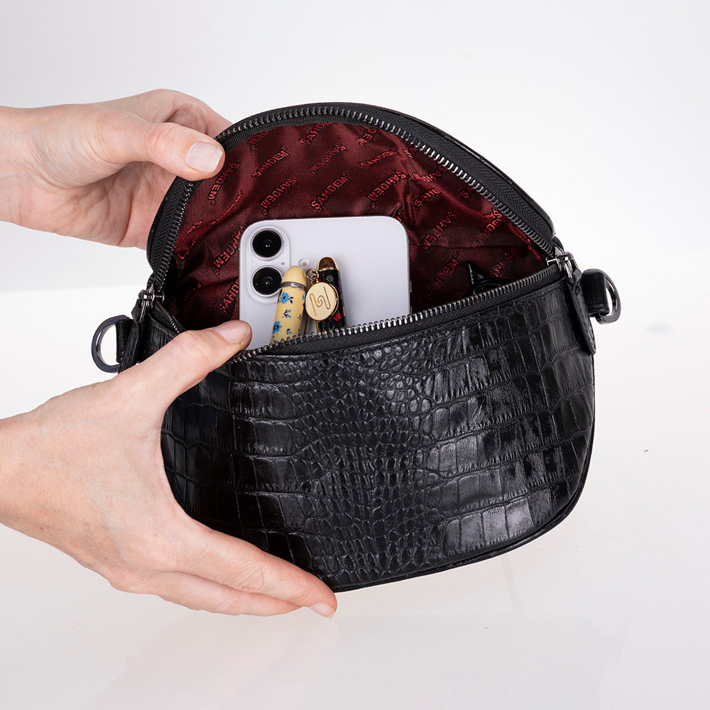 Leather Crossbody Bag - Alora