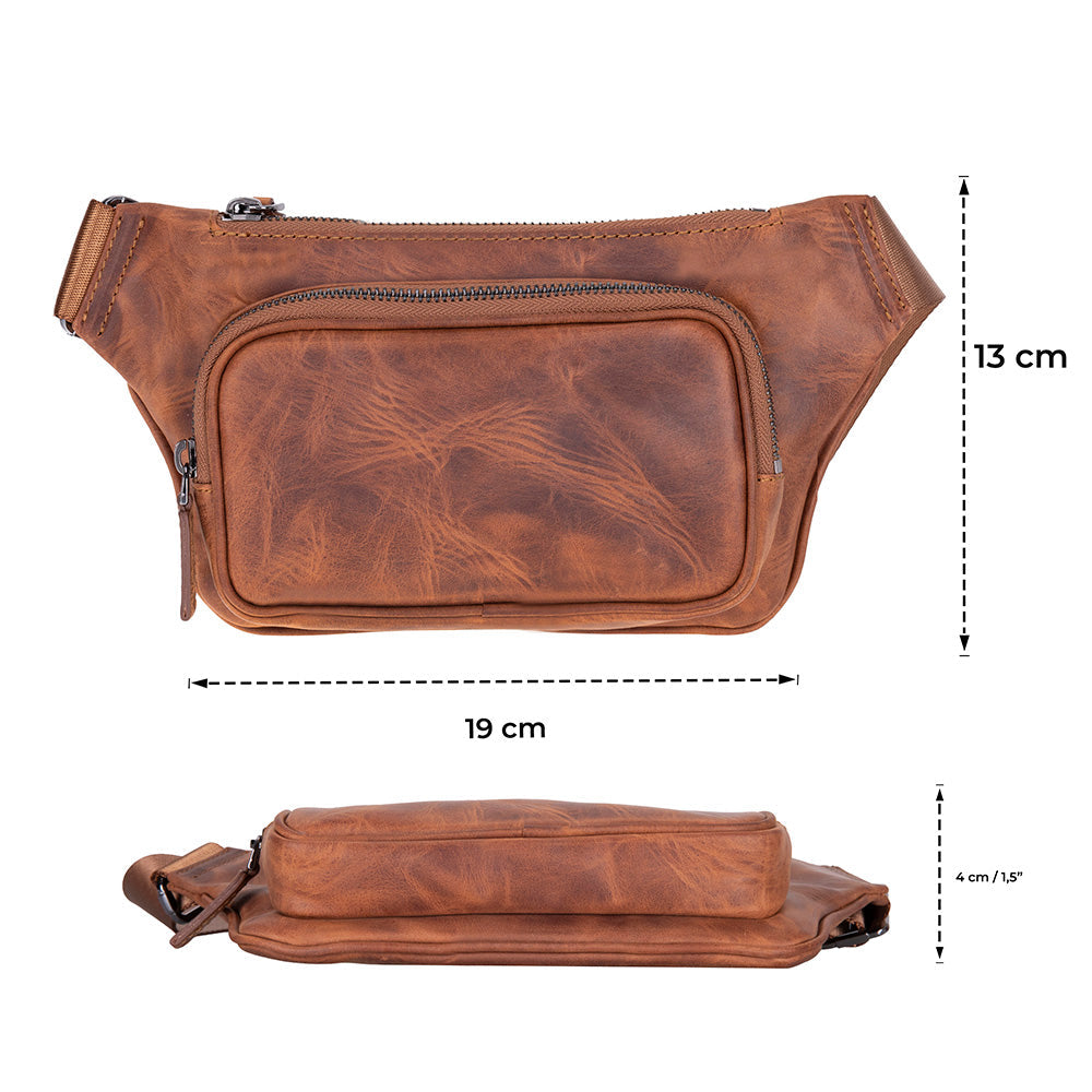 Genuine Leather Waist Bag - Apex