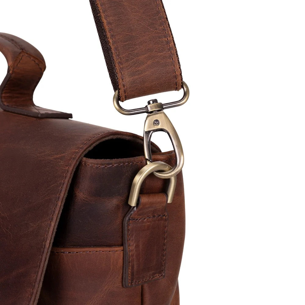 Leather Business Briefcase / Laptop Case - Olympus