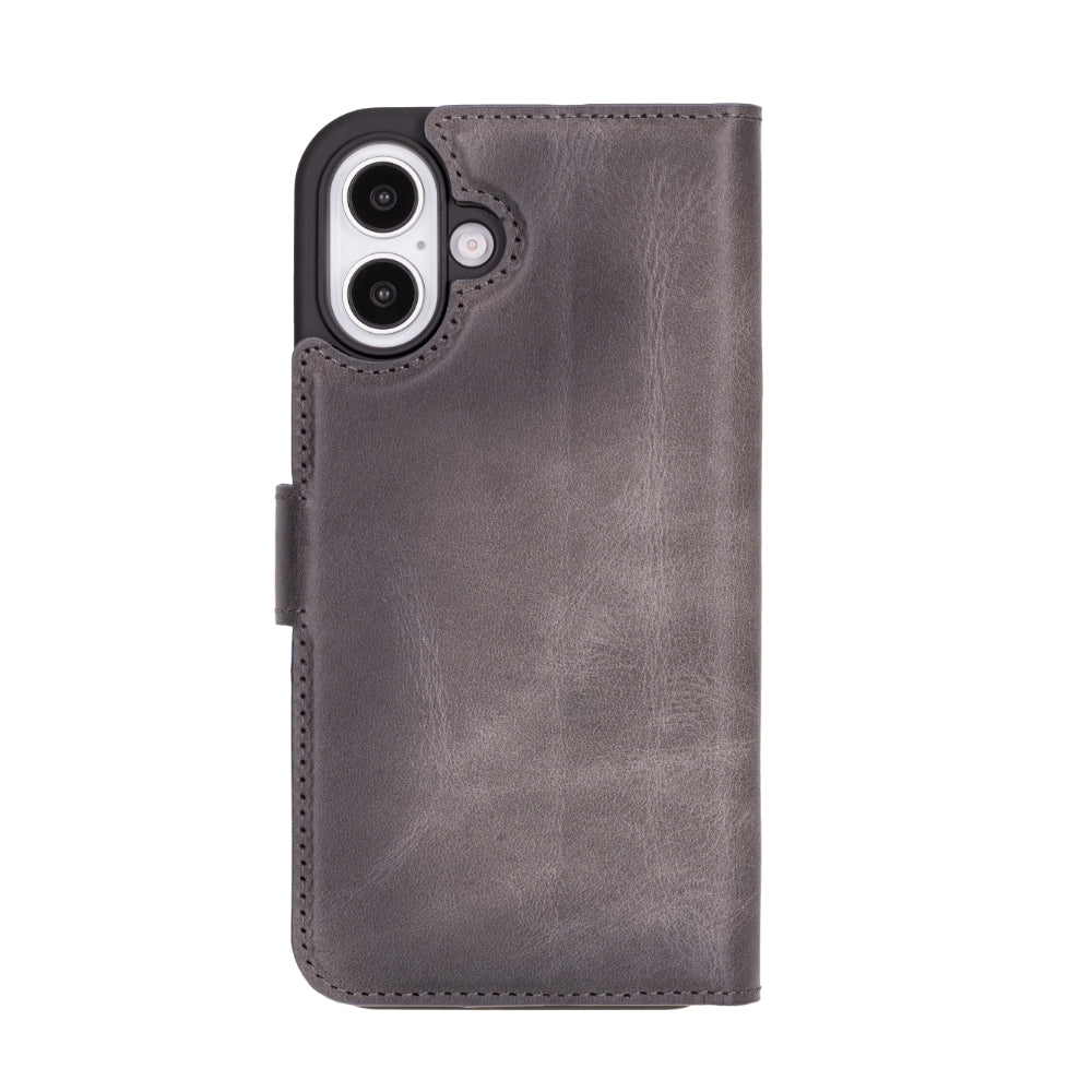 Abnehmbare Lederhülle für iPhone 16 Plus – Magic Wallet