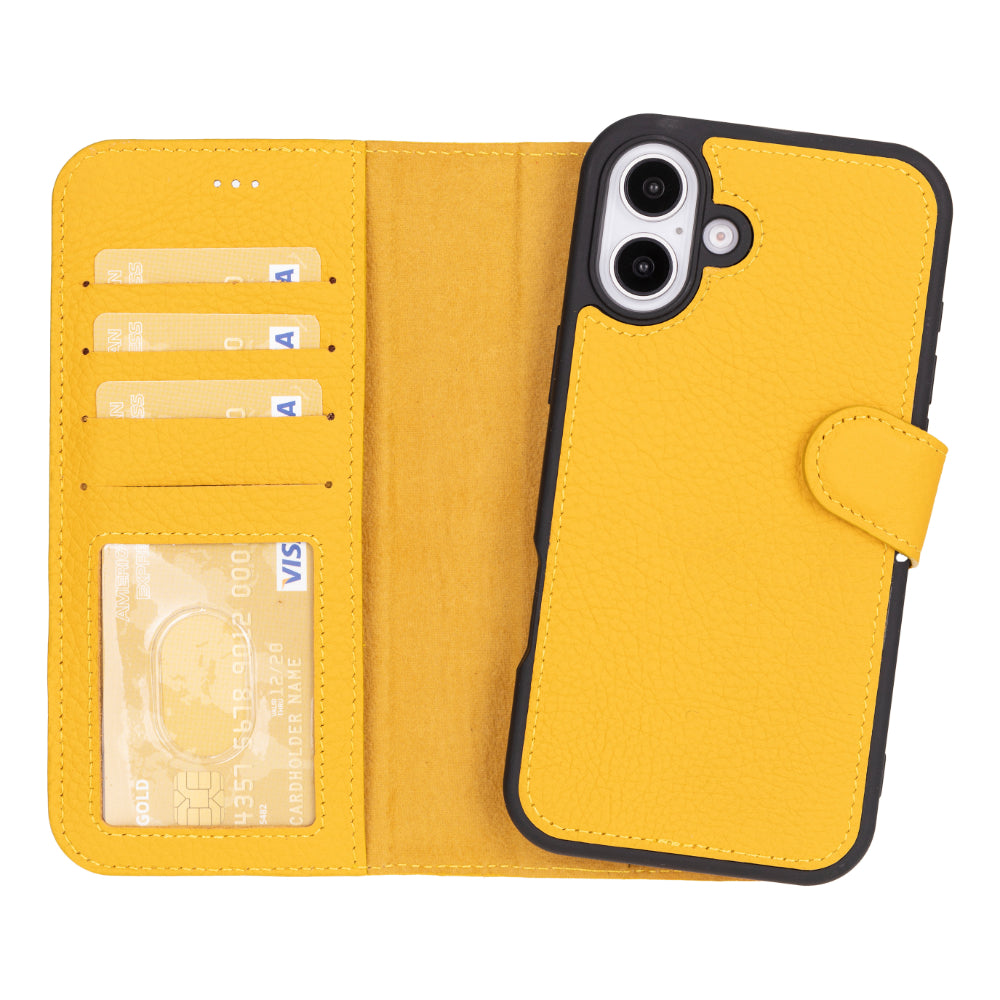 Abnehmbare Lederhülle für iPhone 16 Plus – Magic Wallet