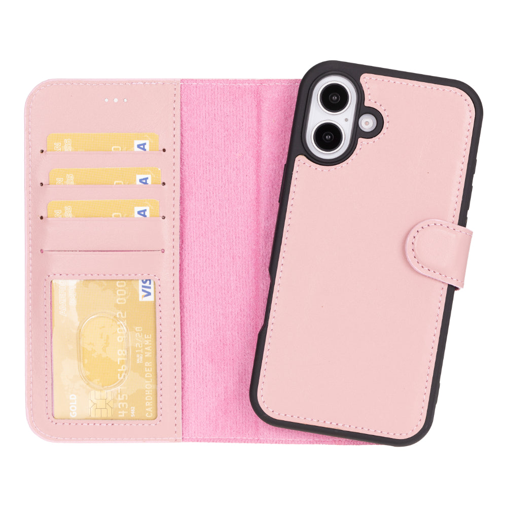 Abnehmbare Lederhülle für iPhone 16 Plus – Magic Wallet