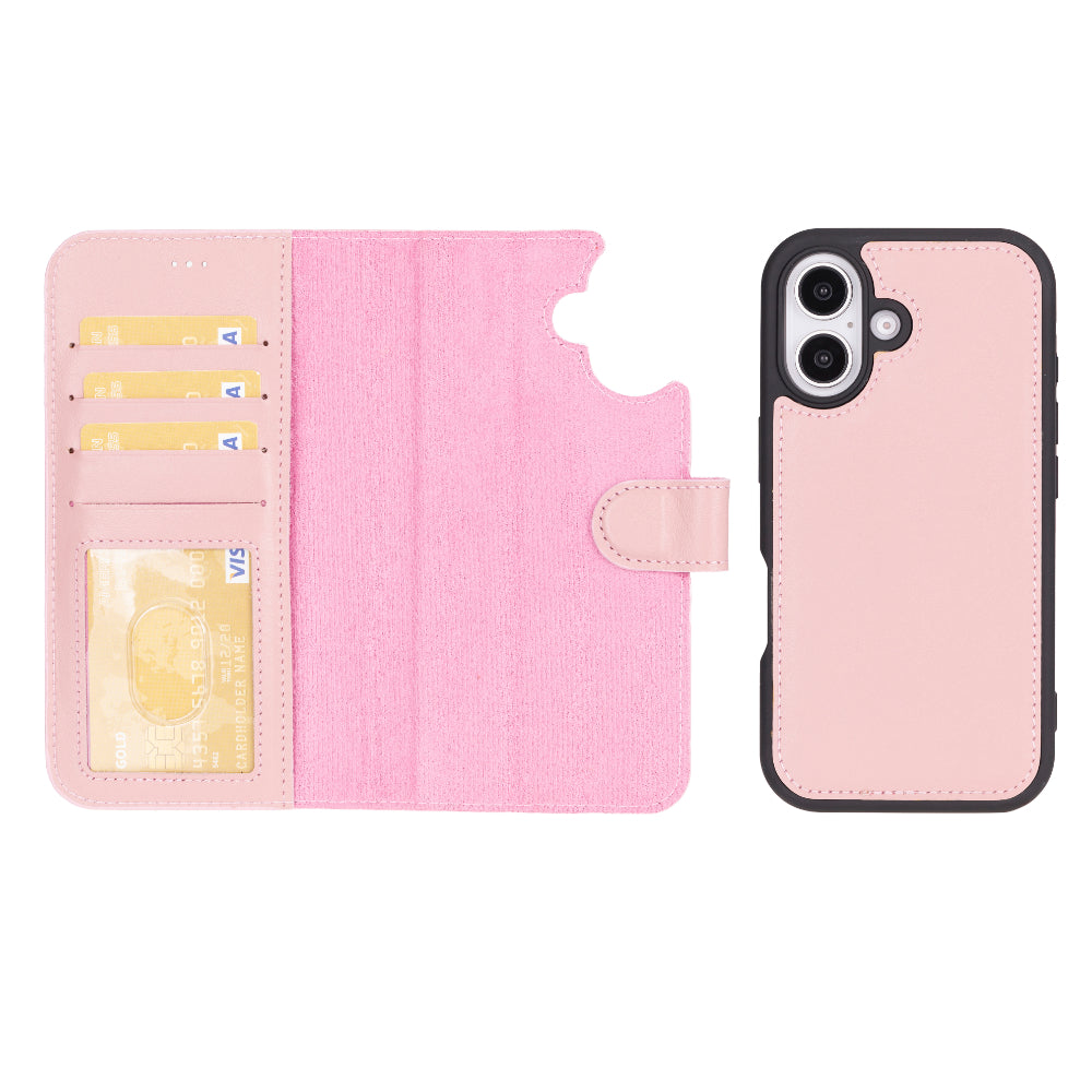 Abnehmbare Lederhülle für iPhone 16 Plus – Magic Wallet
