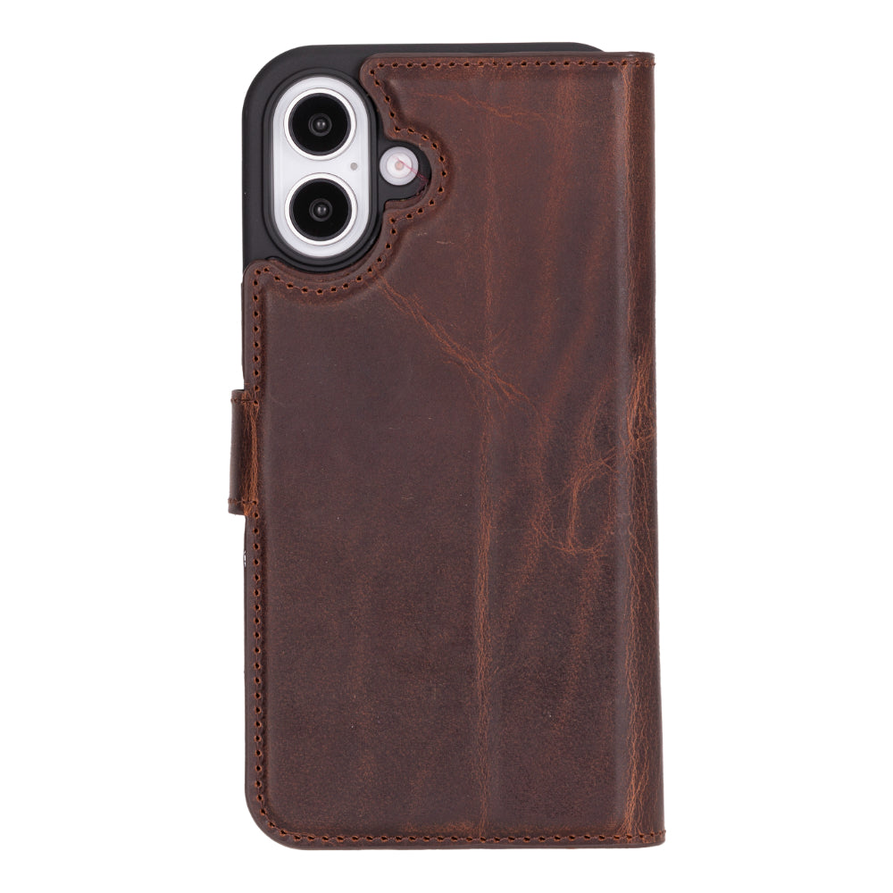 Étui portefeuille amovible en cuir pour iPhone 16 – Magic Wallet