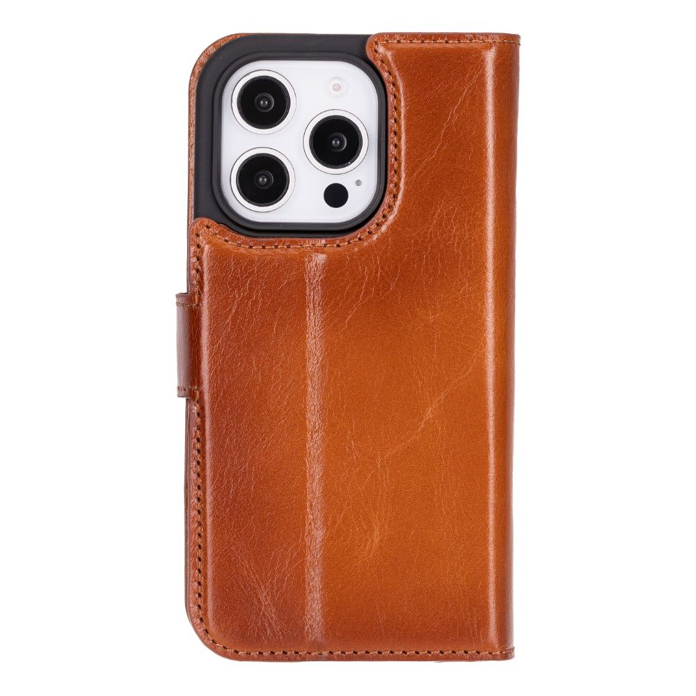 Abnehmbare Lederhülle für iPhone 16 Pro – Magic Wallet