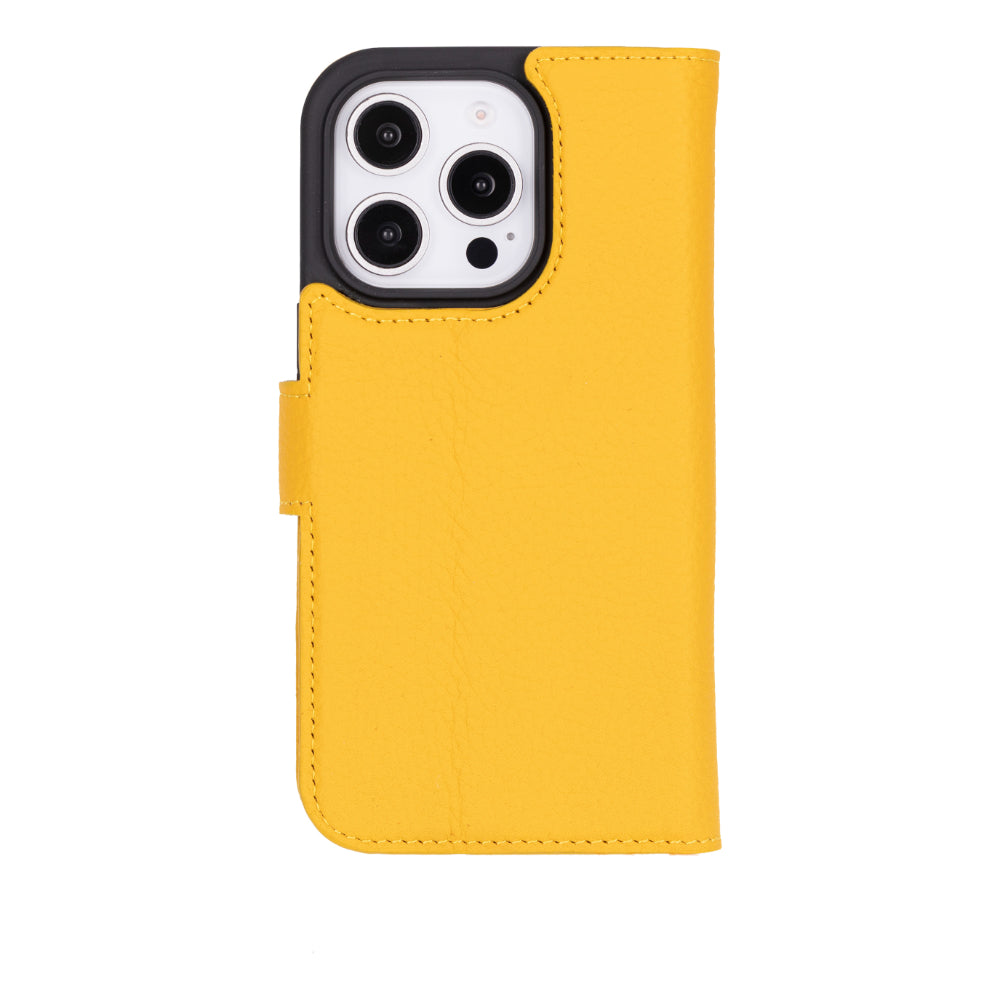 Abnehmbare Lederhülle für iPhone 16 Pro – Magic Wallet