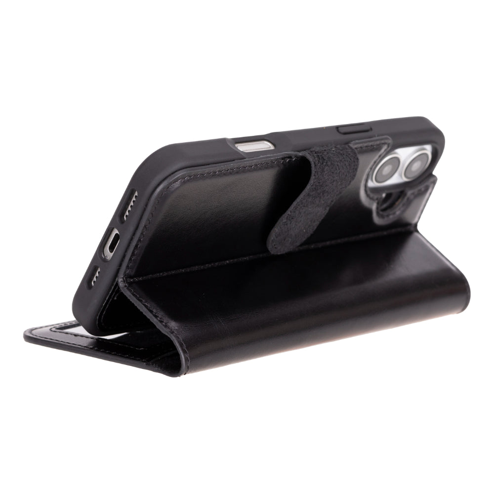 Abnehmbare Lederhülle für iPhone 16 Plus – Magic Wallet