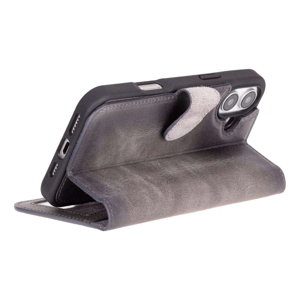 Abnehmbare Lederhülle für iPhone 16 Plus – Magic Wallet