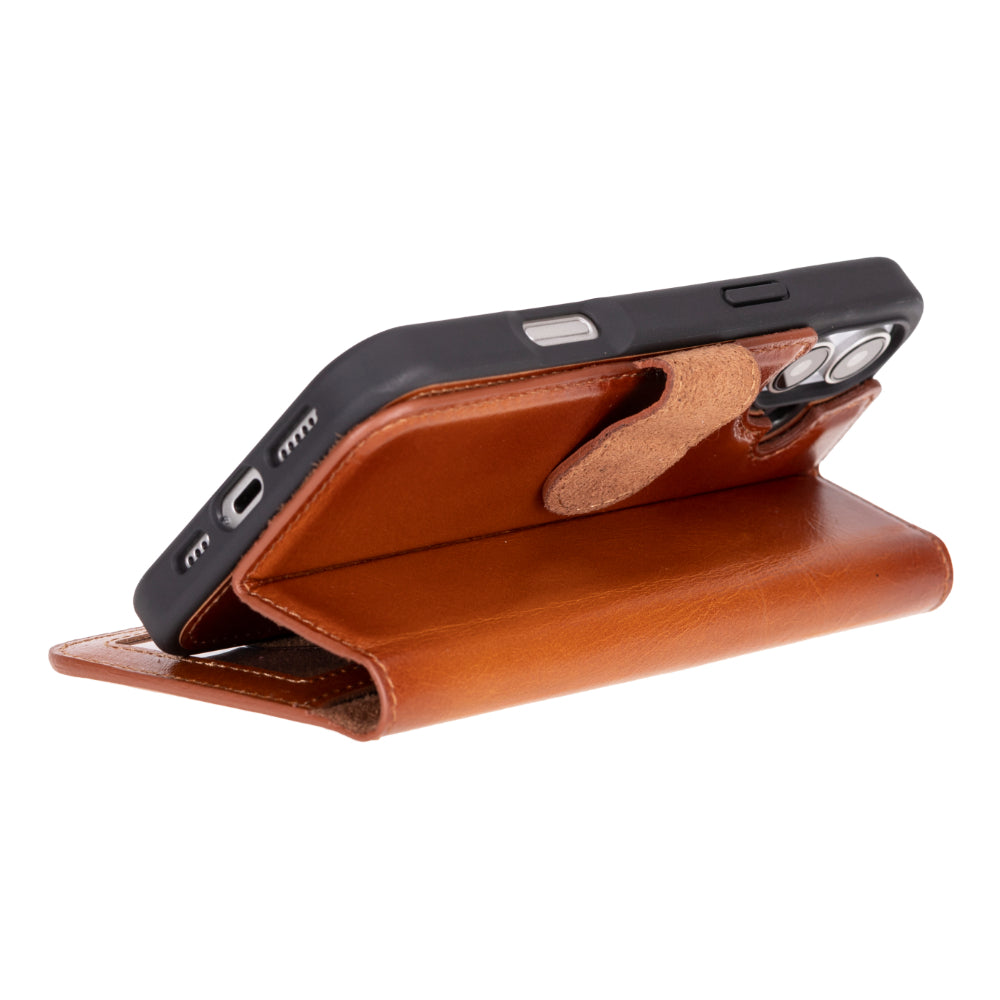 Abnehmbare Lederhülle für iPhone 16 Plus – Magic Wallet