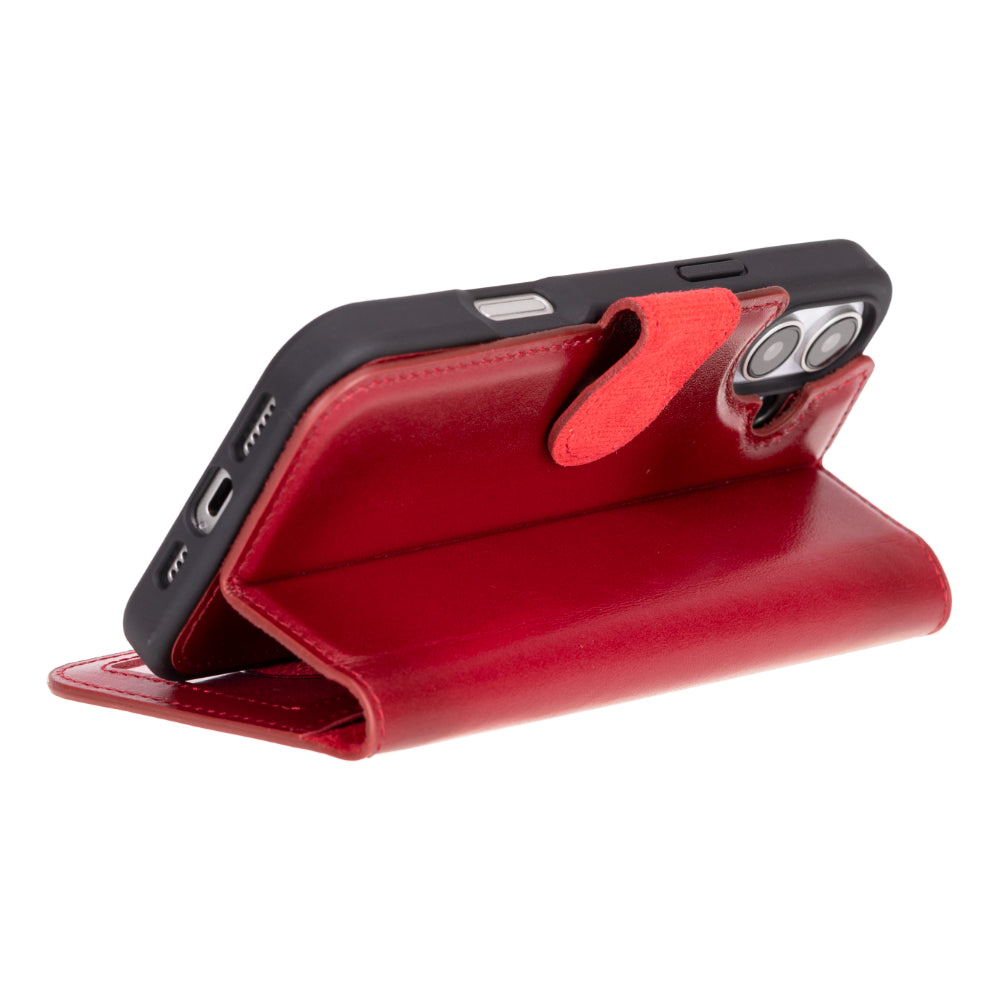 Étui portefeuille amovible en cuir pour iPhone 16 – Magic Wallet