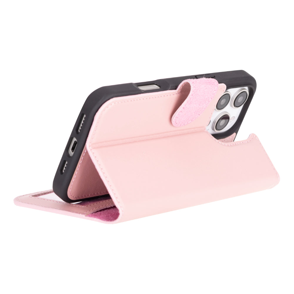 Abnehmbare Brieftaschenhülle aus Leder für iPhone 16 Pro Max - Magic Wallet