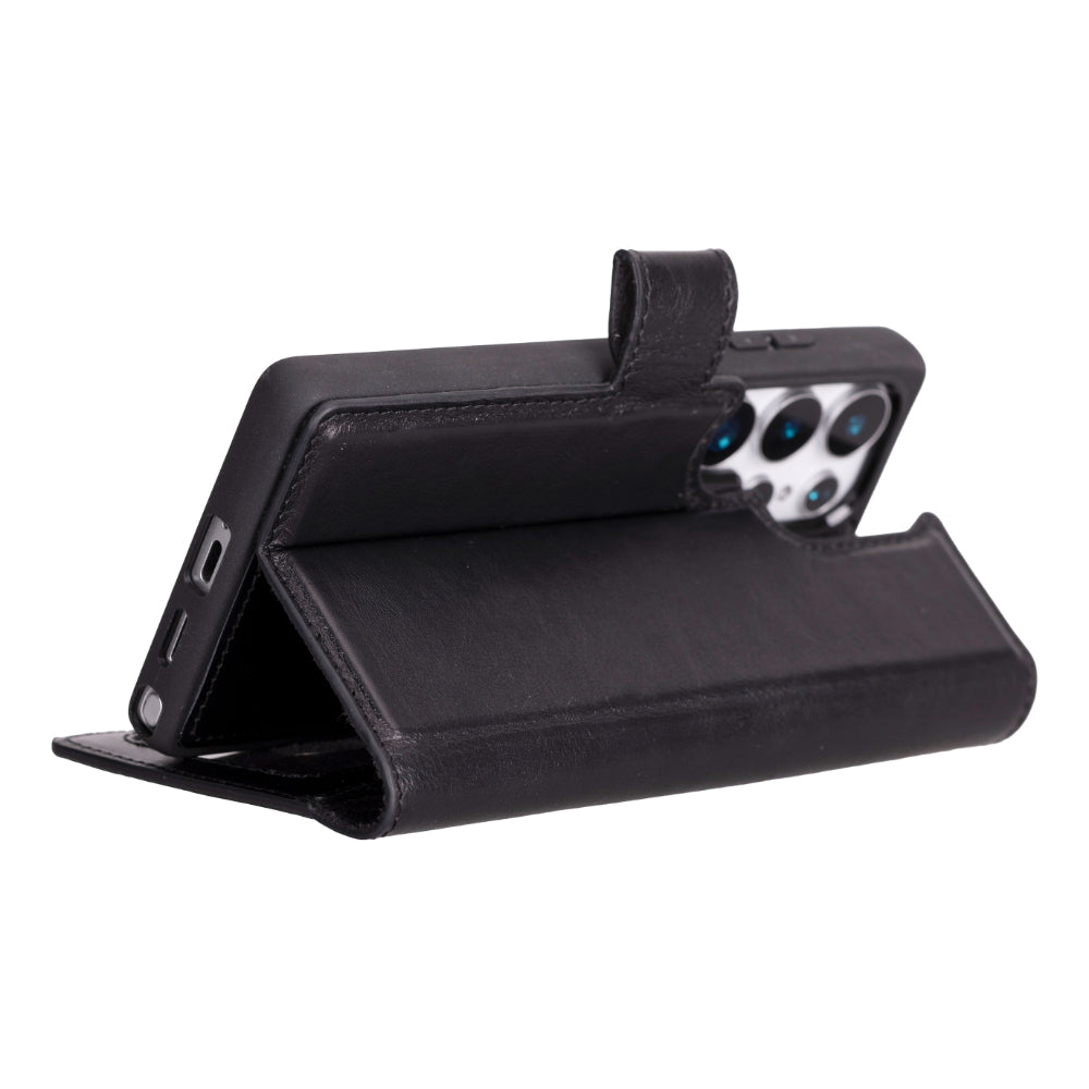 Étui portefeuille amovible en cuir pour Samsung Galaxy S25 Ultra – Magic Wallet