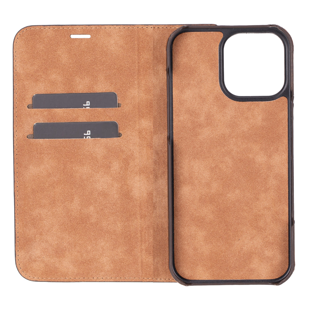 Leather iPhone 16 Pro Max Folio Case - Sonat