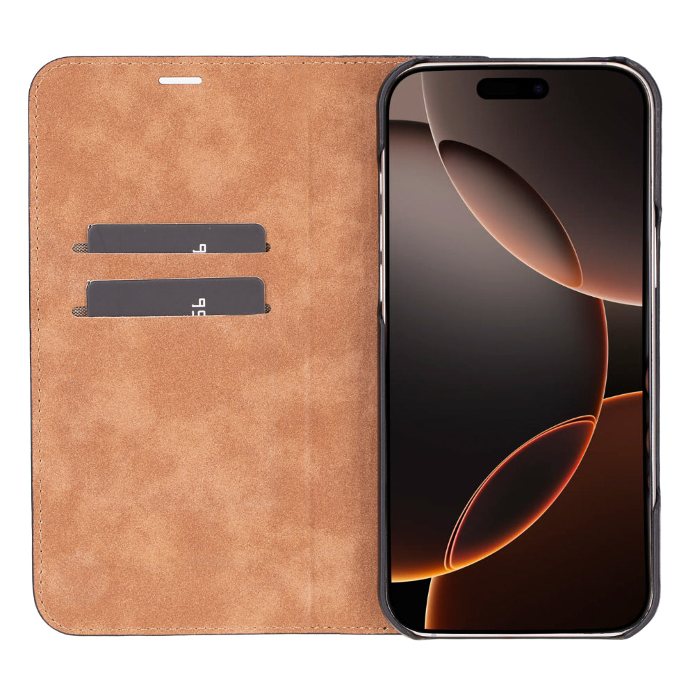 Leather iPhone 16 Pro Max Folio Case - Sonat