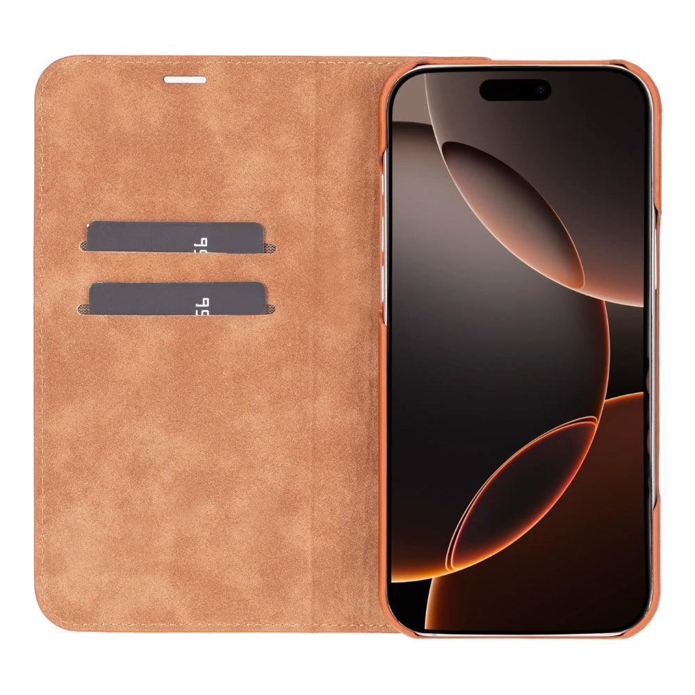 Leather iPhone 16 Pro Max Folio Case - Sonat