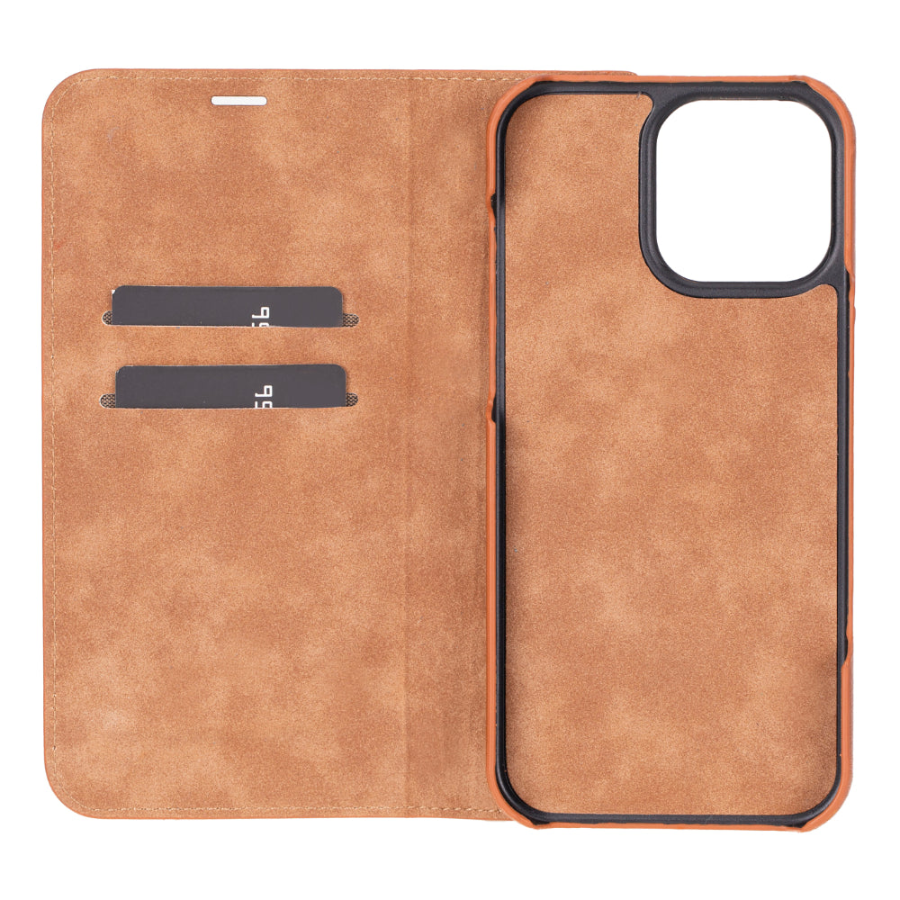 Leather iPhone 16 Pro Max Folio Case - Sonat