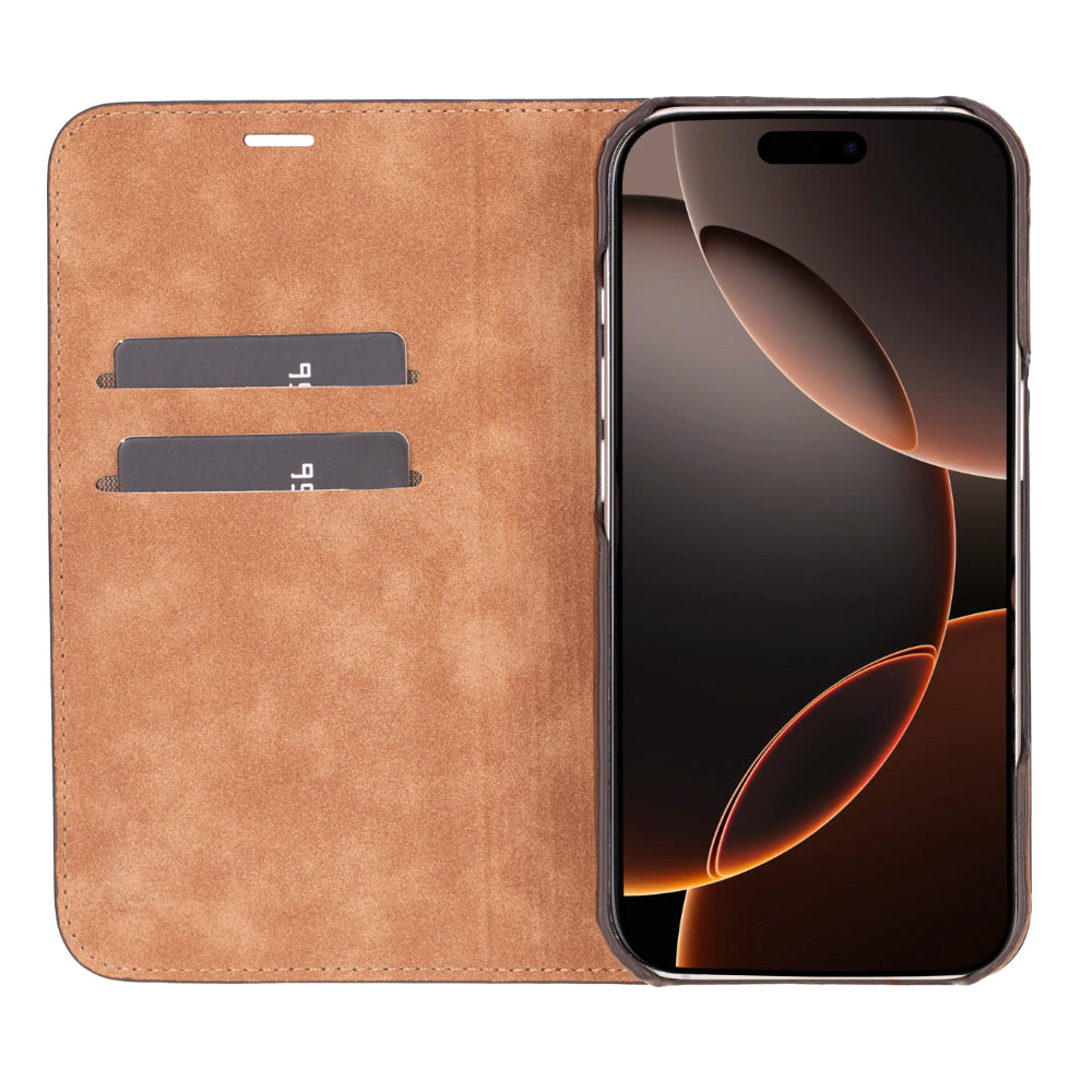Leather iPhone 16 Pro Folio Case - Sonat