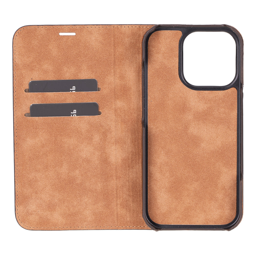 Leather iPhone 16 Pro Folio Case - Sonat
