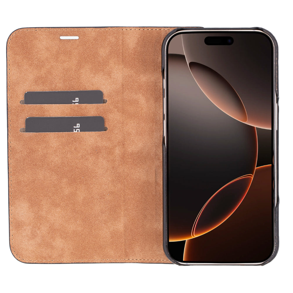 Leather iPhone 16 Pro Folio Case - Sonat