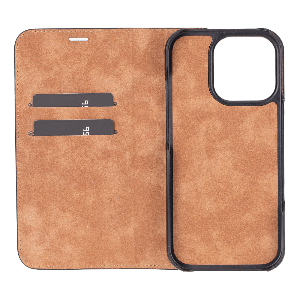 Leather iPhone 16 Pro Folio Case - Sonat