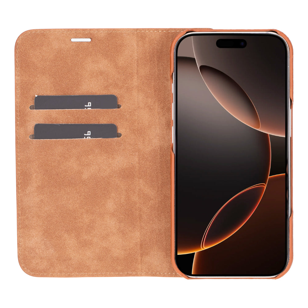 Leather iPhone 16 Pro Folio Case - Sonat