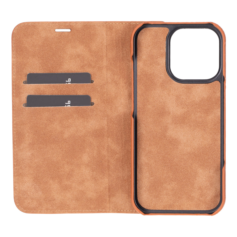 Leather iPhone 16 Pro Folio Case - Sonat