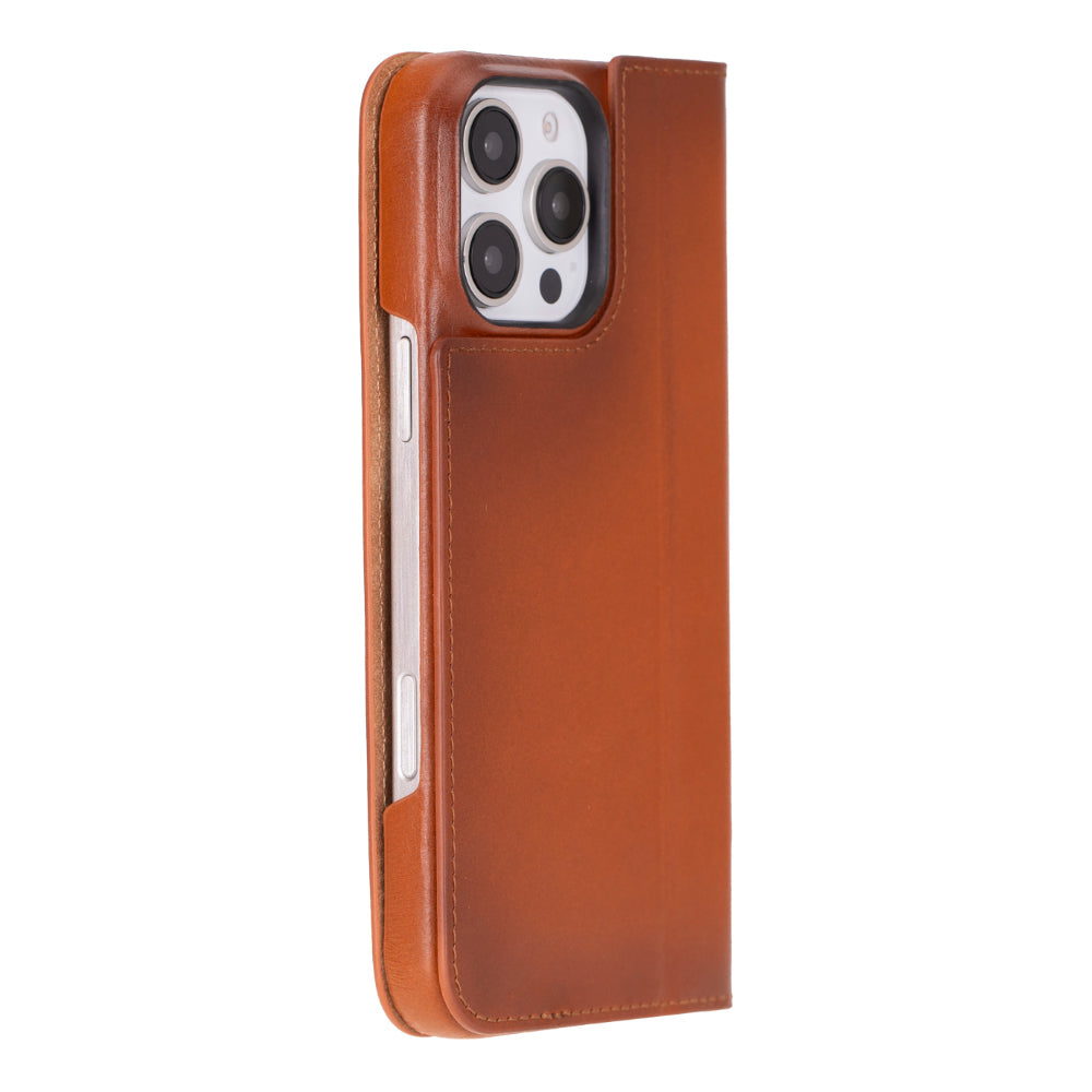 Leather iPhone 16 Pro Max Folio Case - Sonat