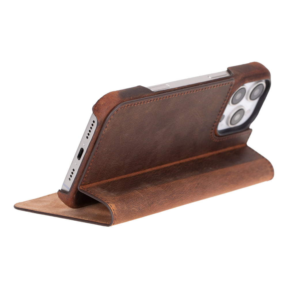Leather iPhone 16 Pro Folio Case - Sonat