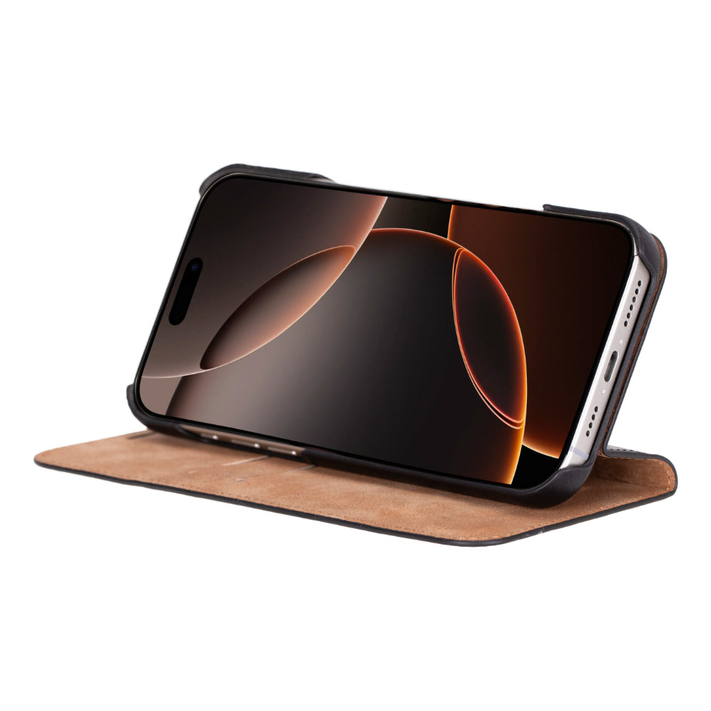 Leather iPhone 16 Pro Folio Case - Sonat