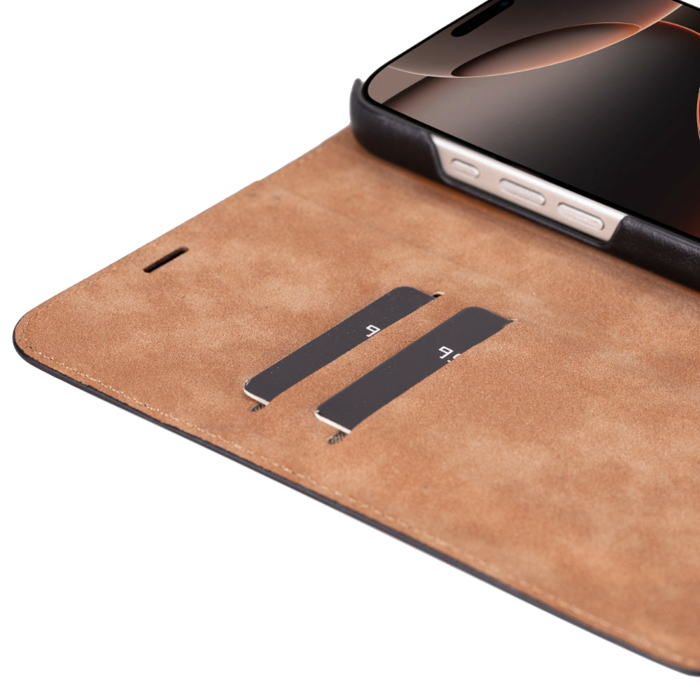 Leather iPhone 16 Pro Folio Case - Sonat