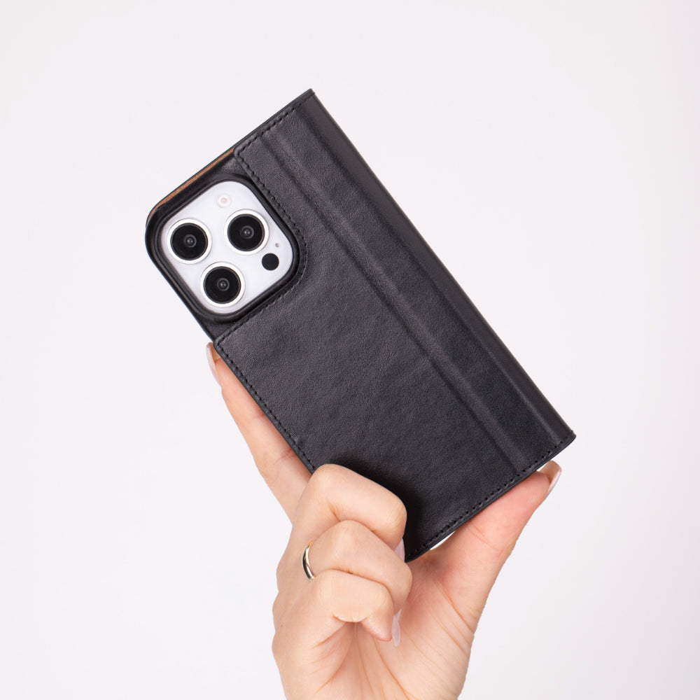 Leather iPhone 16 Pro Folio Case - Sonat