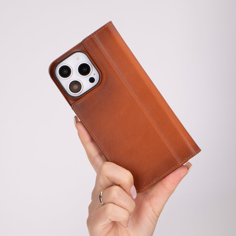 Leather iPhone 16 Pro Max Folio Case - Sonat