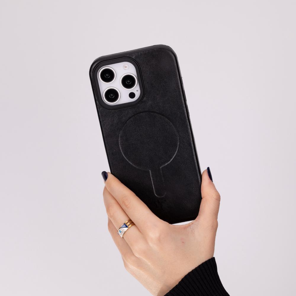 iPhone 16 Pro Max Magsafe kompatible Lederhülle – Vento