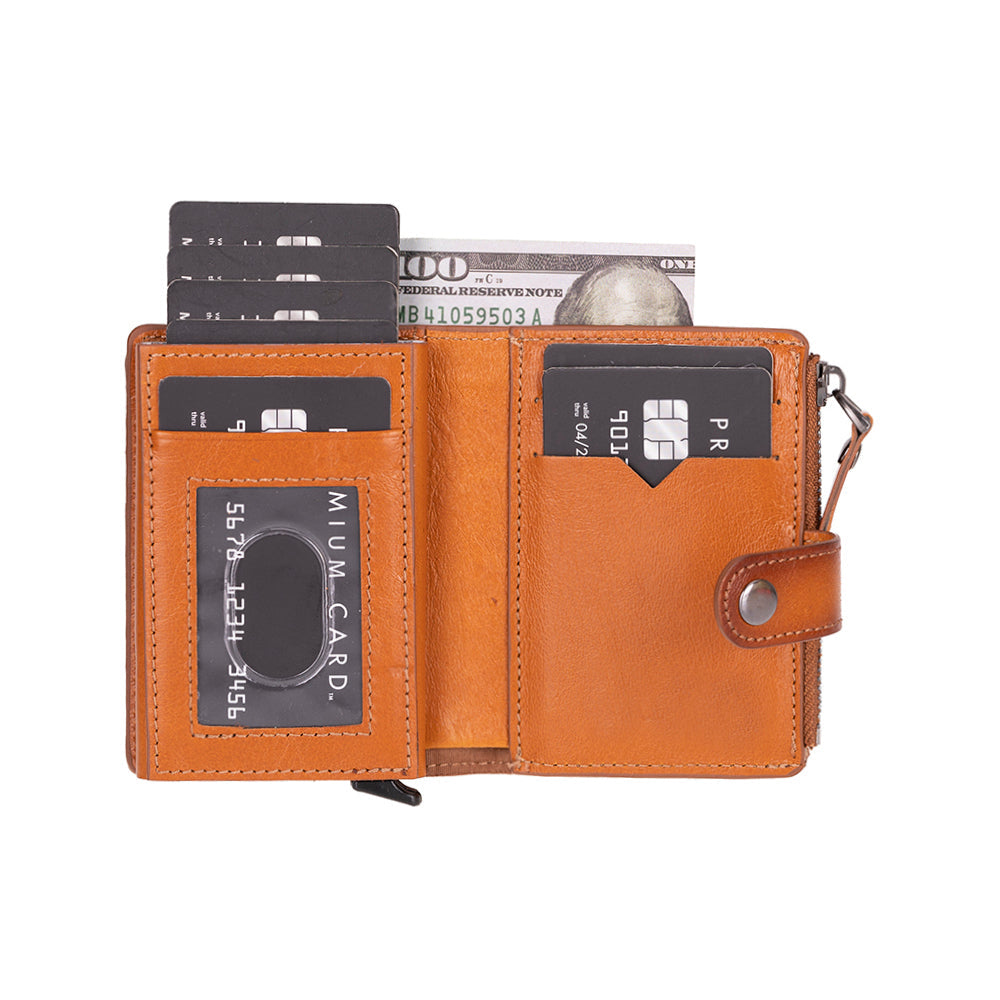 Porte-cartes et portefeuille en cuir véritable - Rodos