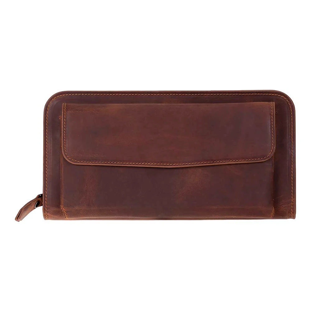 Leather Clutch Handbag - Novarco
