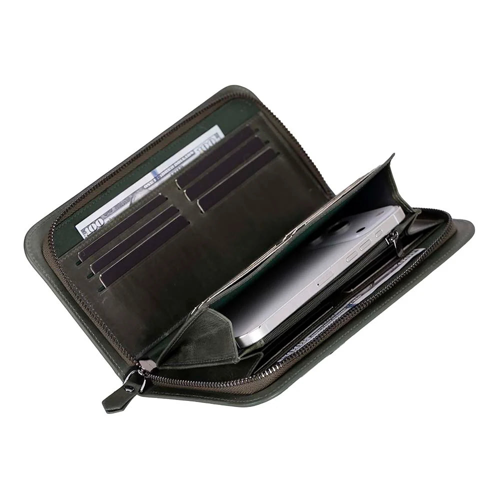 Leather Clutch Handbag - Novarco