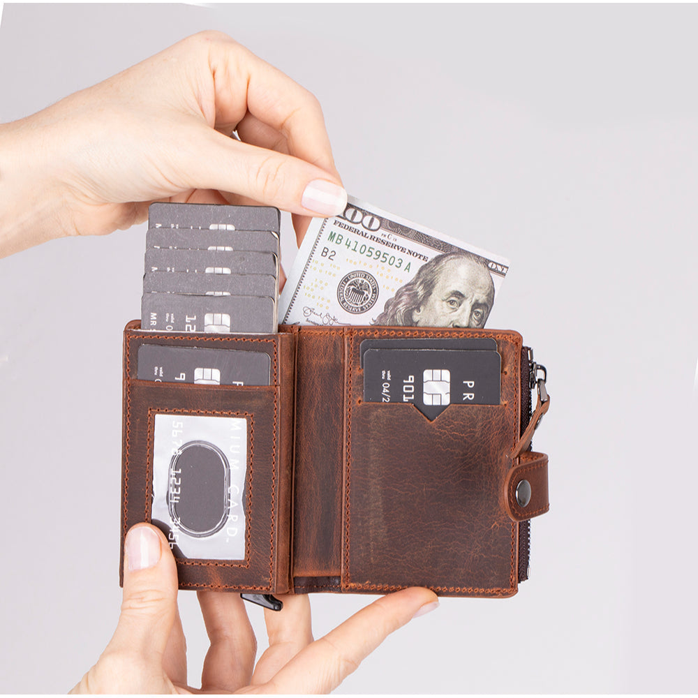 Genuine Leather Card Holder & Wallet - Rodos