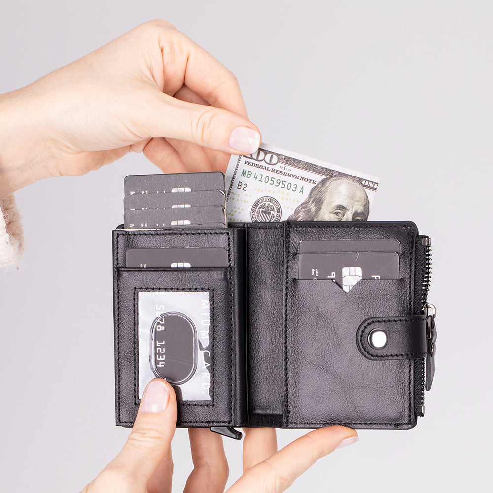 Genuine Leather Card Holder & Wallet - Rodos
