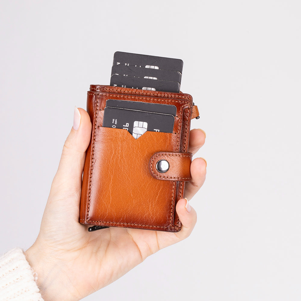 Genuine Leather Card Holder & Wallet - Rodos